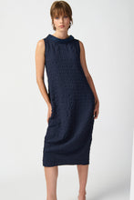 Load image into Gallery viewer, Joseph Ribkoff 241204 Textured Woven Sleeveless Cocoon Dress SS24
