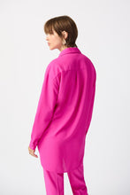 Load image into Gallery viewer, Joseph Ribkoff 241259 Long Textured Woven High-Low Blouse SS24

