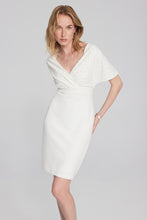 Load image into Gallery viewer, Joseph Ribkoff 241761 Scuba Crepe Wrap Dress with Pearl Detail SS24
