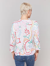 Load image into Gallery viewer, Charlie B C2639PR Crew Neck Sweater SS25
