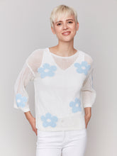 Load image into Gallery viewer, Charlie B C2793 Jacquard Sweater SS25
