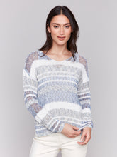 Load image into Gallery viewer, Charlie B C2804 Striped Sweater SS25
