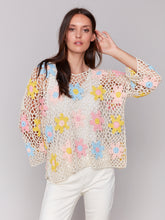 Load image into Gallery viewer, Charlie B C2808 Hand Crochet Floral Top SS25
