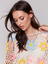 Load image into Gallery viewer, Charlie B C2808 Hand Crochet Floral Top SS25
