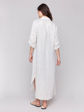 Load image into Gallery viewer, Charlie B C3106 Foil Linen Tunic Dress SS25
