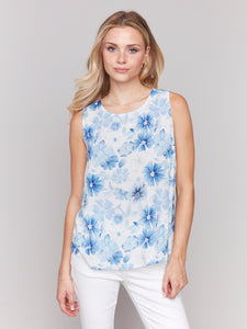 Charlie B C4512RP Printed Sleeveless Top SS25