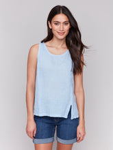 Load image into Gallery viewer, Charlie B C4543R Sleeveless Linen Top SS25
