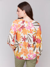 Load image into Gallery viewer, Charlie B C4570D Raglan Long Sleeves Popover Blouse SS25
