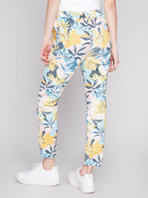 Load image into Gallery viewer, Charlie B C5219Z Printed Crinkle Pull On Cropped Jogger SS24
