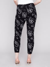 Load image into Gallery viewer, Charlie B C5219Z Printed Crinkle Pull On Cropped Jogger SS24
