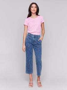 Charlie B C5632 Pork Chop Pocket Pant SS25