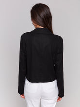 Load image into Gallery viewer, Charlie B C6361 Crop Blazer with Button SS25
