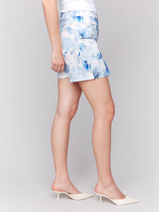 Charlie B C7083P Printed Skort SS25