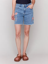 Load image into Gallery viewer, Charlie B Fringed Hem Skort C8060 SS25
