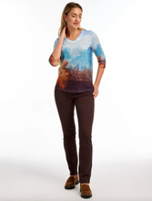 Load image into Gallery viewer, FDJ 3175451 3/4 Sleeve V-Neck Top FW24
