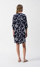 Load image into Gallery viewer, Joseph Ribkoff 251143 Woven Geometric Print Straight Dress SS25
