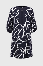 Load image into Gallery viewer, Joseph Ribkoff 251143 Woven Geometric Print Straight Dress SS25
