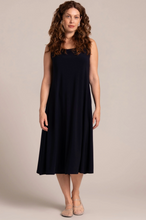 Load image into Gallery viewer, Sympli 28199 Square Neck Fit and Flare Dress SS25
