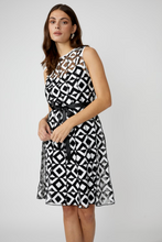 Load image into Gallery viewer, Frank Lyman 256434 Geometric Belted Fit Dress SS25
