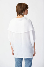 Load image into Gallery viewer, JOSEPH RIBKOFF 242043 Gauze Cowl Neck Tunic SS25
