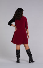 Load image into Gallery viewer, Sympli 28138CB Colour Block Patch Pocket Dress 3/4 Sleeve FW23
